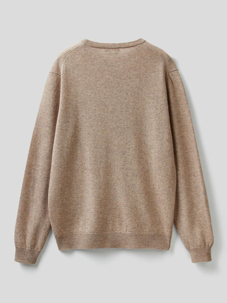Crew neck sweater in pure virgin wool image number null