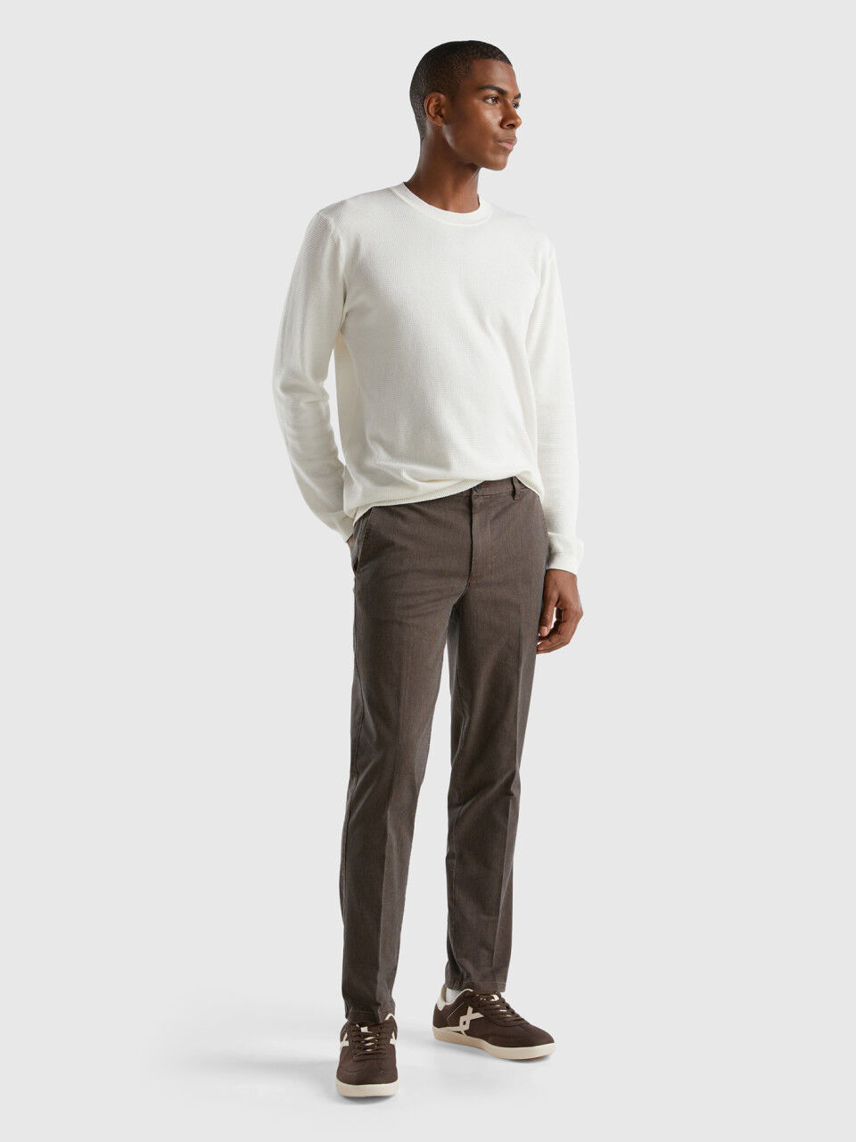 Mens grey chinos deals