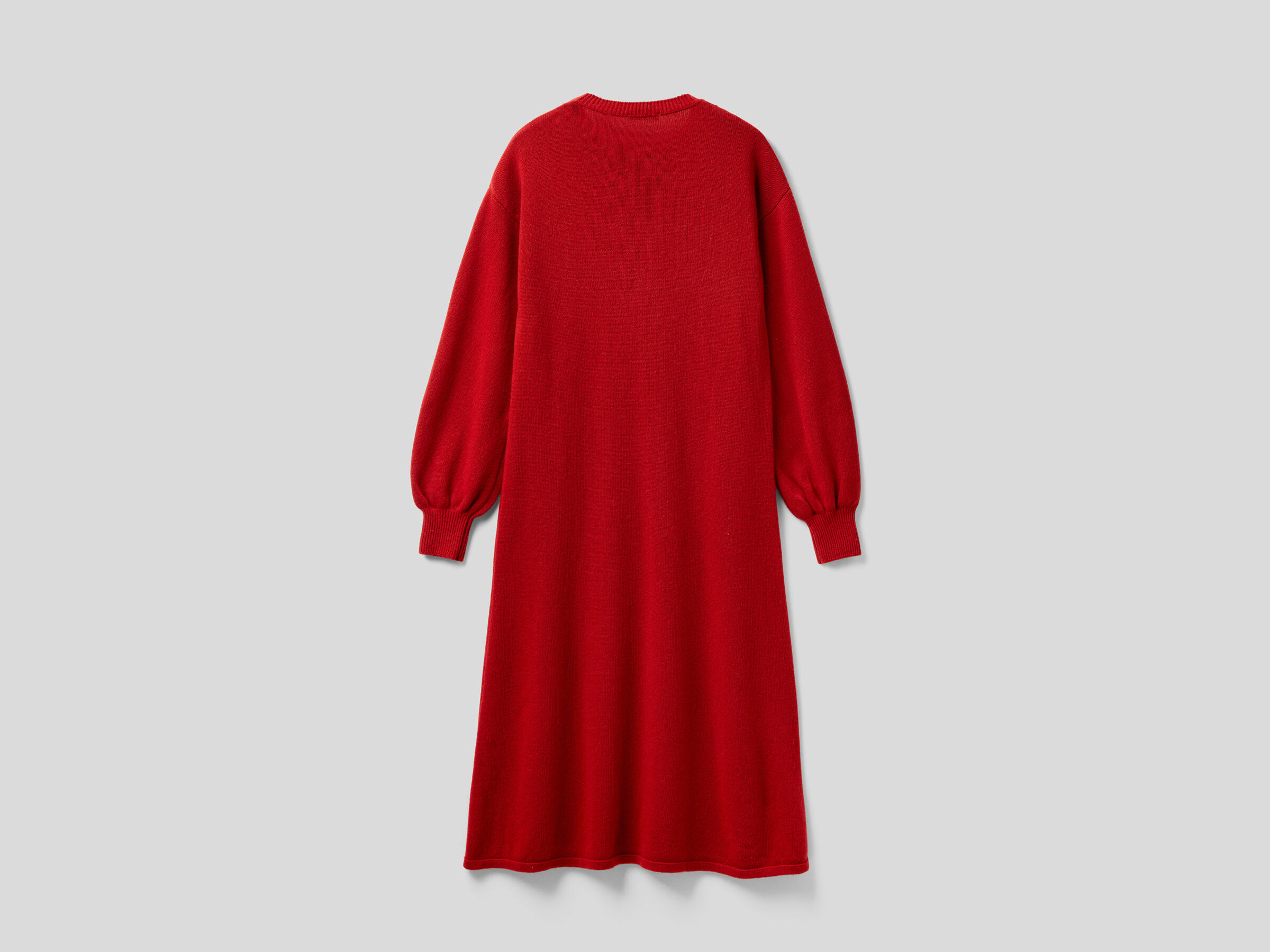 Midi knit dress in wool blend image number 5