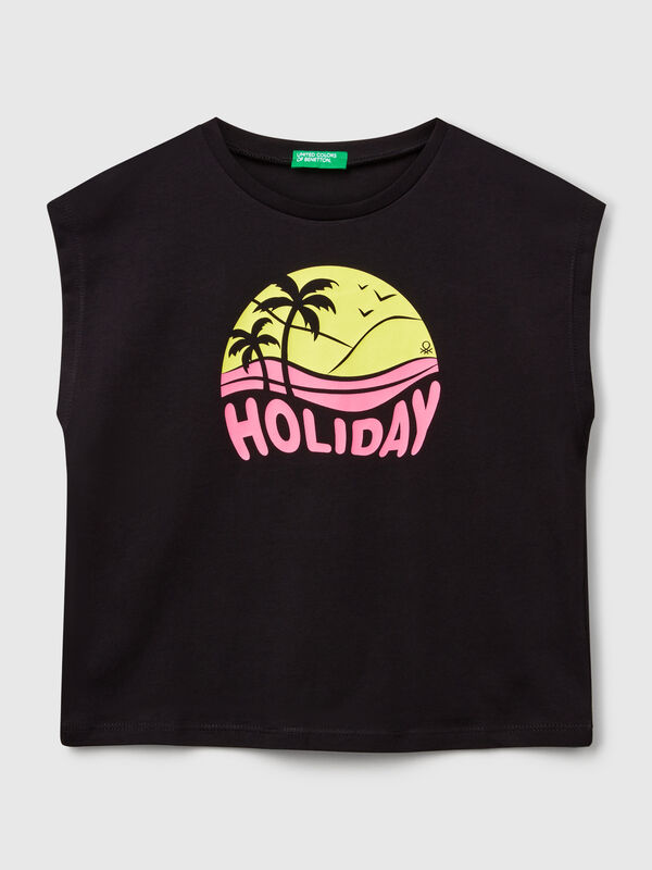 T-shirt with neon print Junior Girl