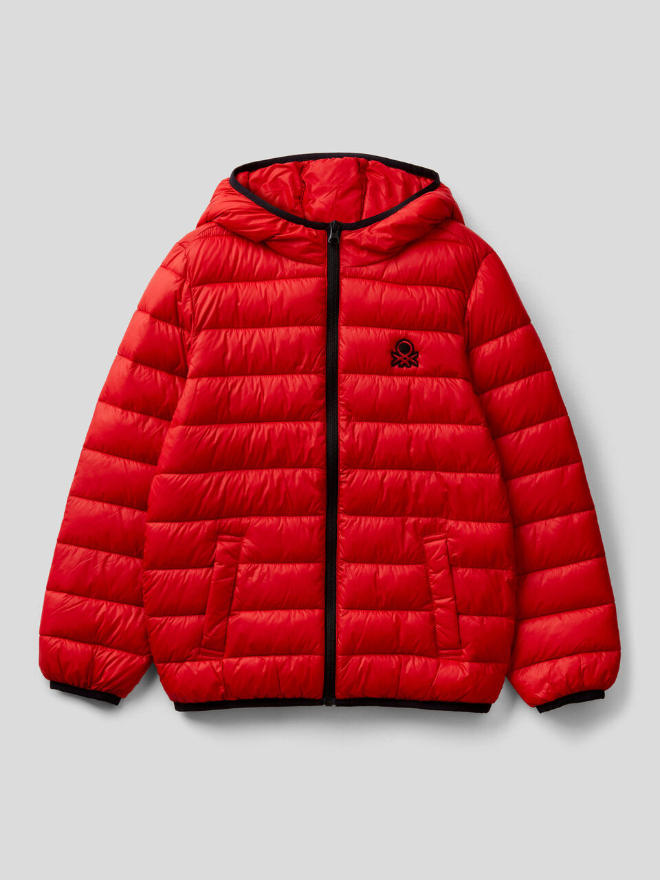 Puffer jacket with hood image number 1