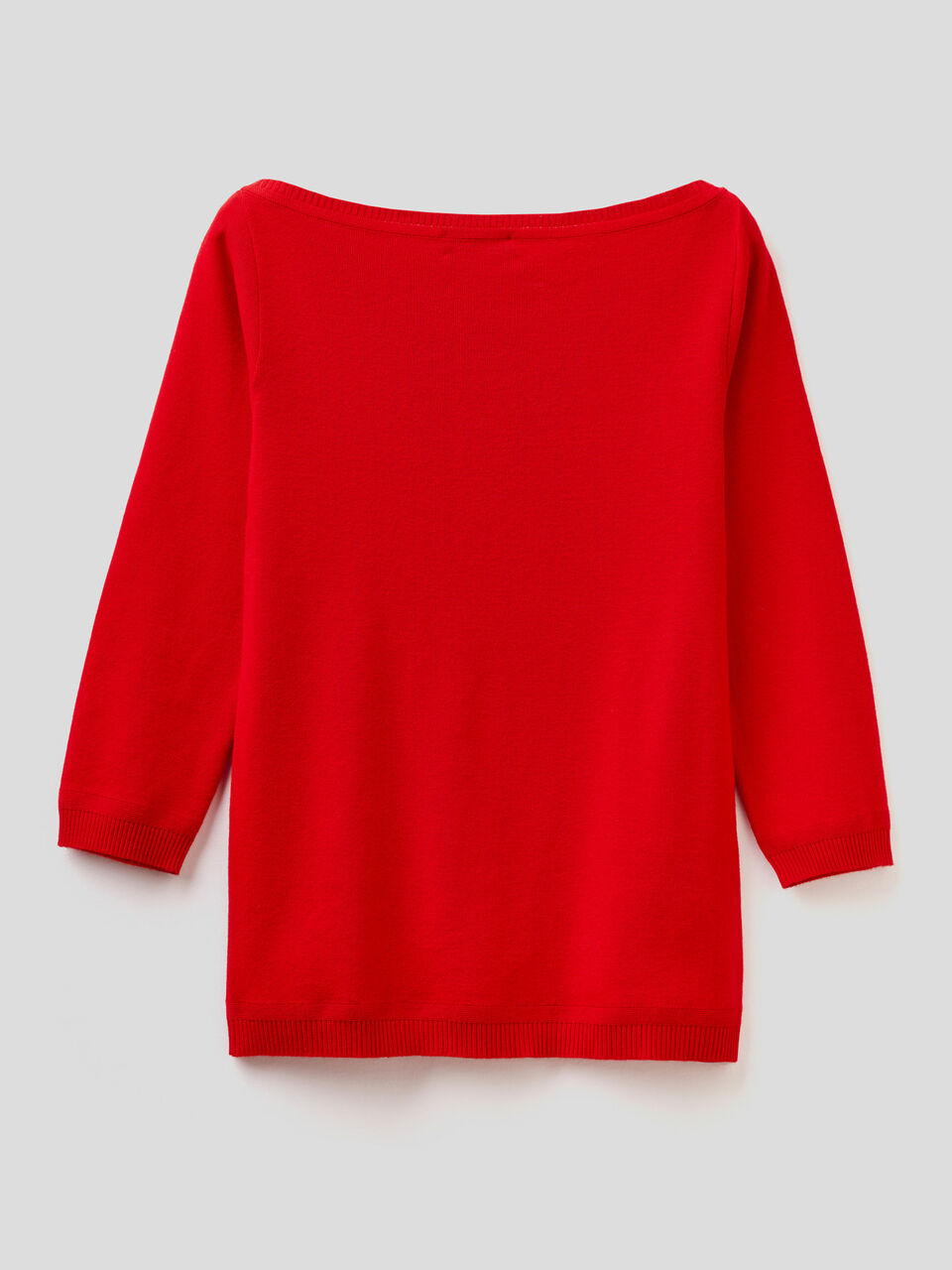100% cotton boat neck sweater image number 2