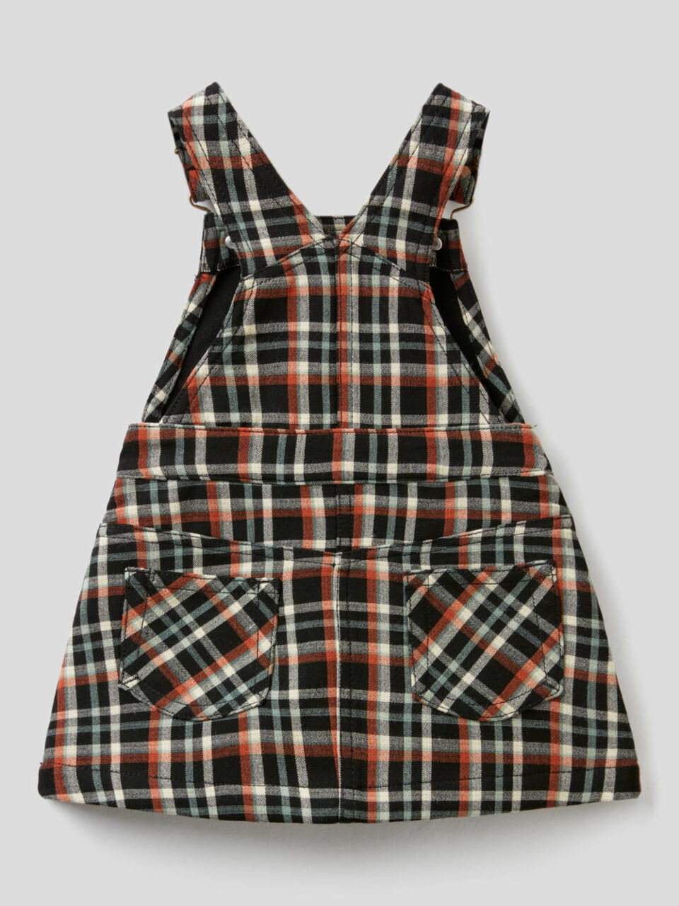 Check dungaree skirt image number 2