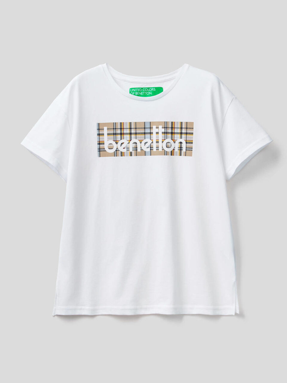 100% organic cotton t-shirt with logo print image number 1