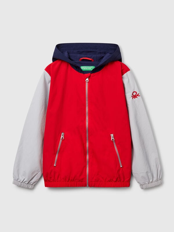 Nylon jacket with hood Junior Boy