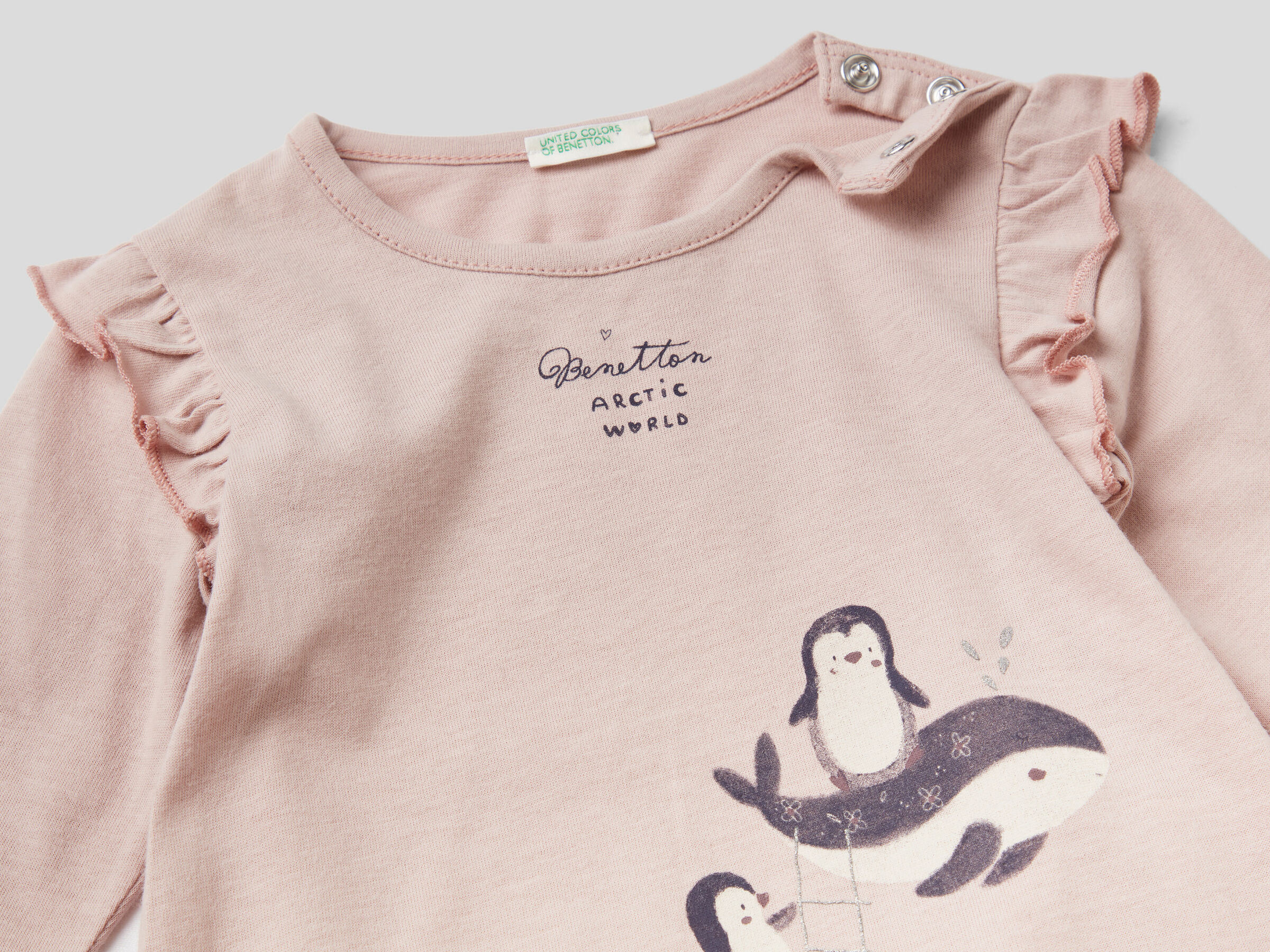 T-shirt with glitter print image number 2