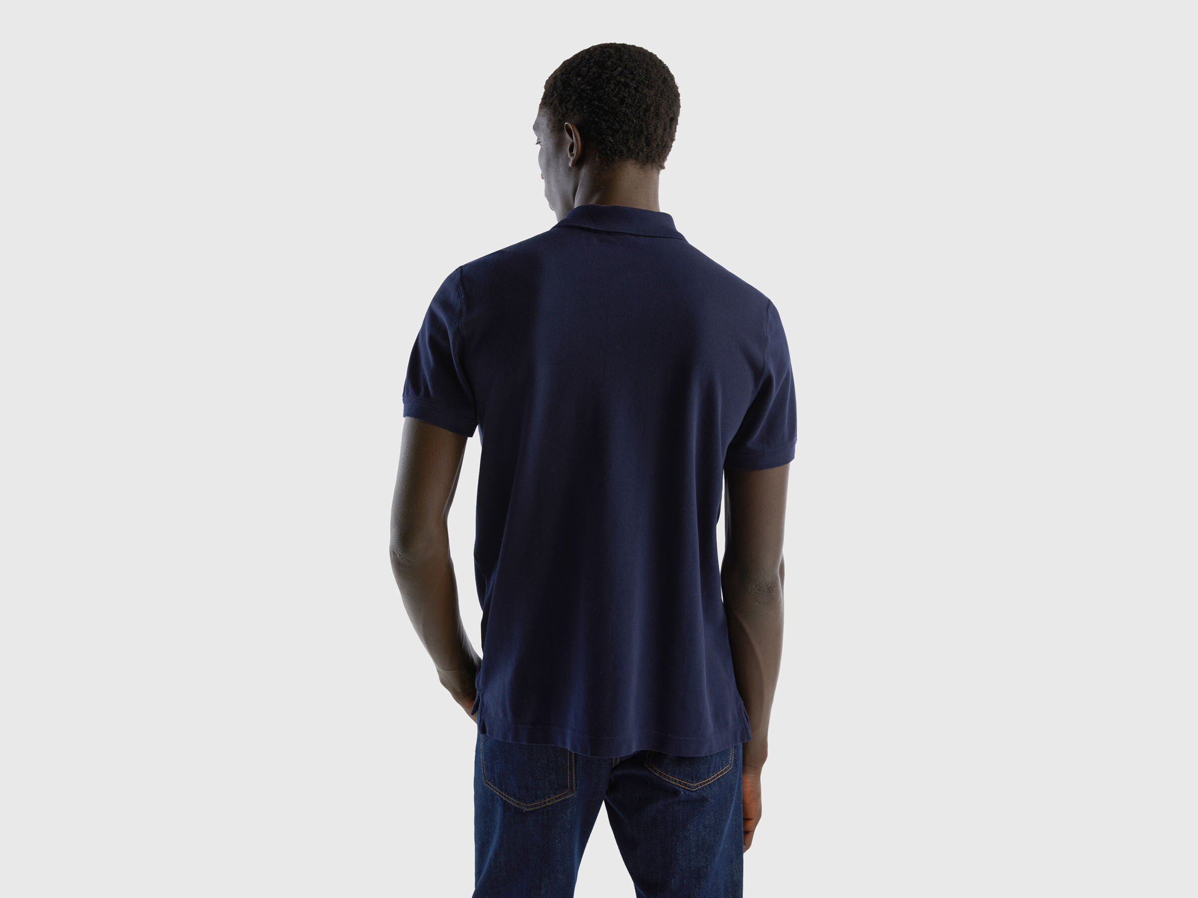 Short sleeve polo in 100% cotton image number 2