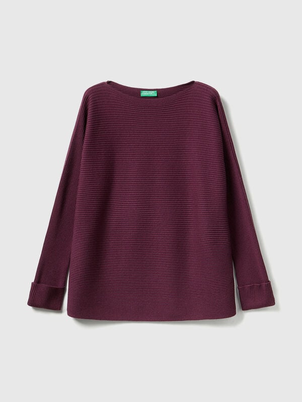 Boat neck sweater Women