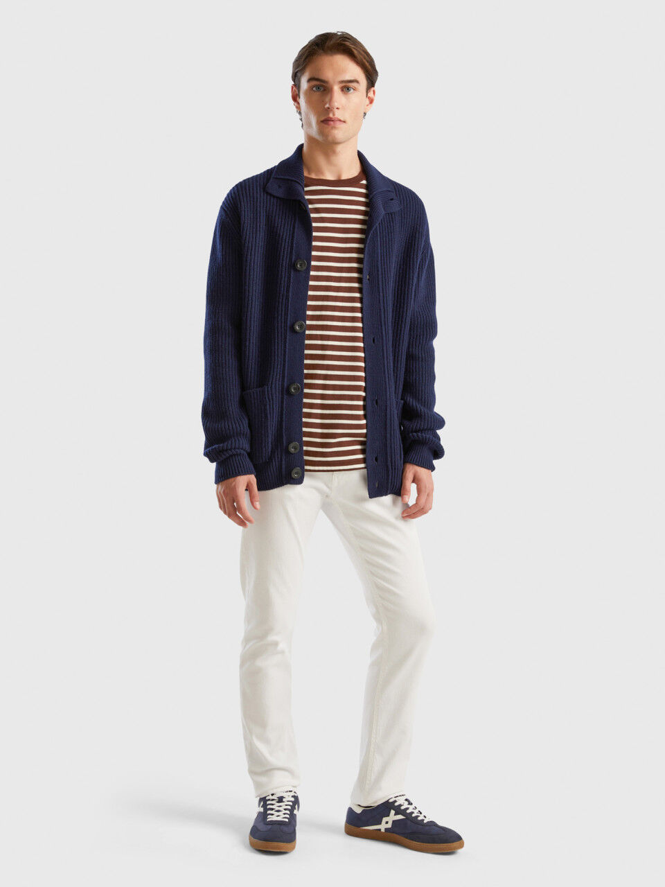 Mens blue shop cardigan