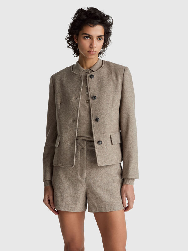 Wool blend jacket Women