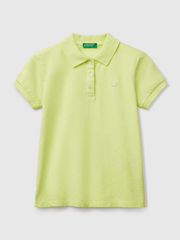 Short sleeve polo in cotton Junior Girl