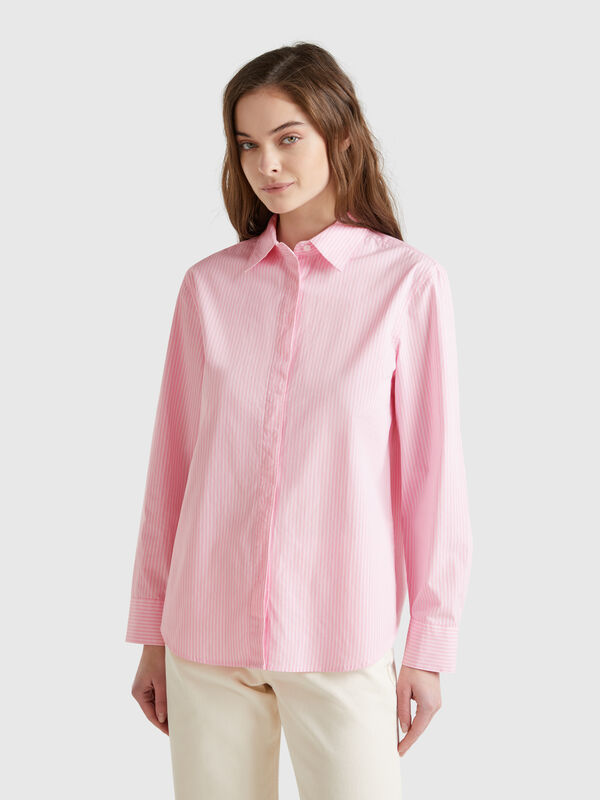 Shirt with vertical stripes Women