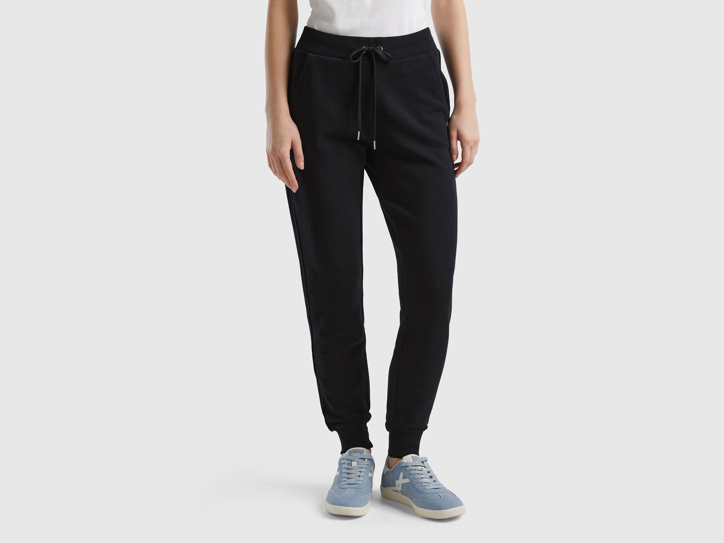 Joggers with drawstring Black Benetton