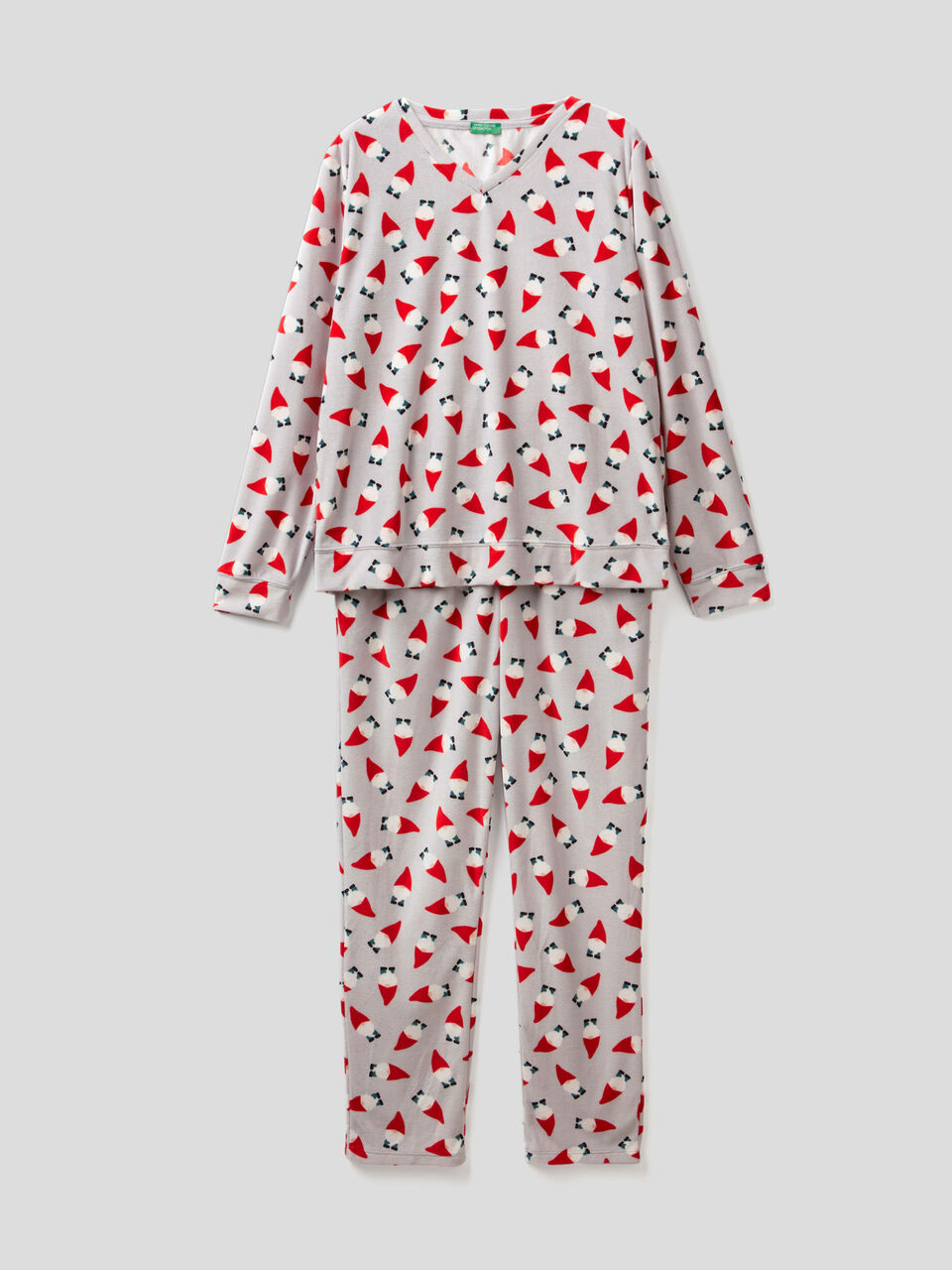 Pyjamas in chenille with dwarves print image number 1