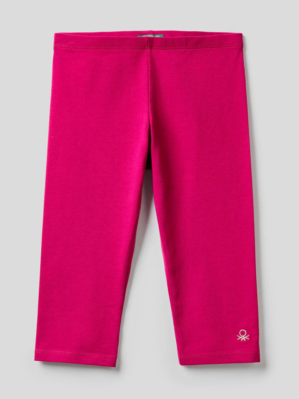 3/4 leggings in stretch cotton image number 1