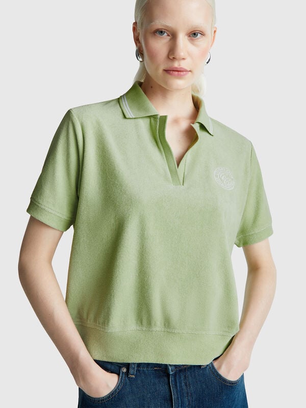 Chenille polo Women