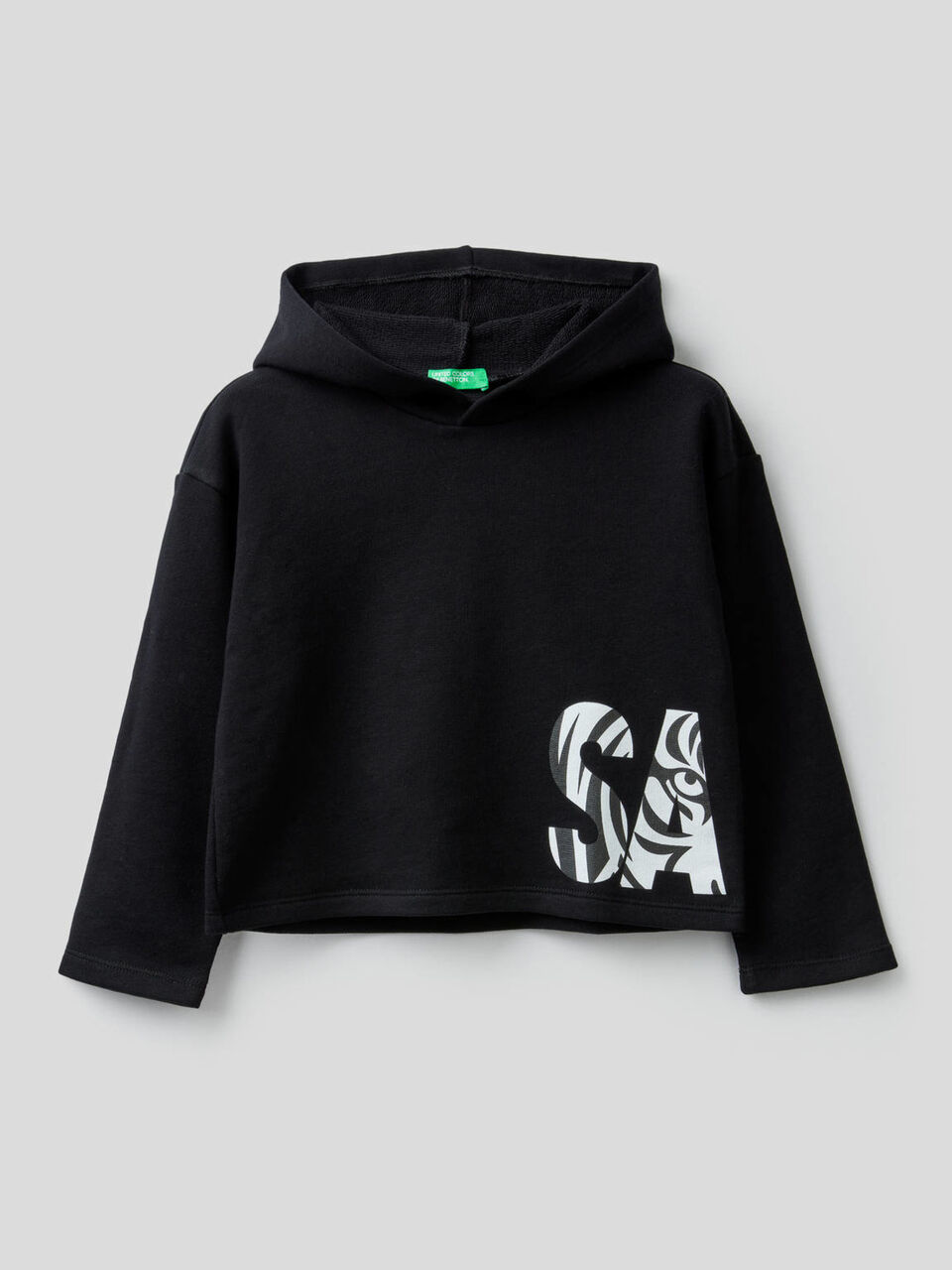 Boxy sweatshirt in pure cotton image number null