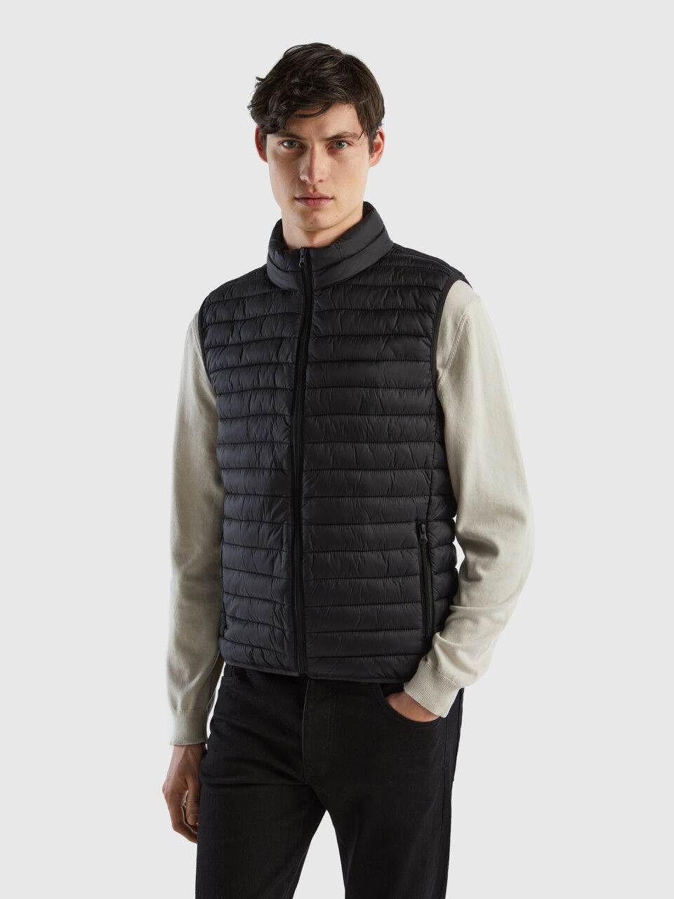 Sleeveless puffer jacket new arrivals mens