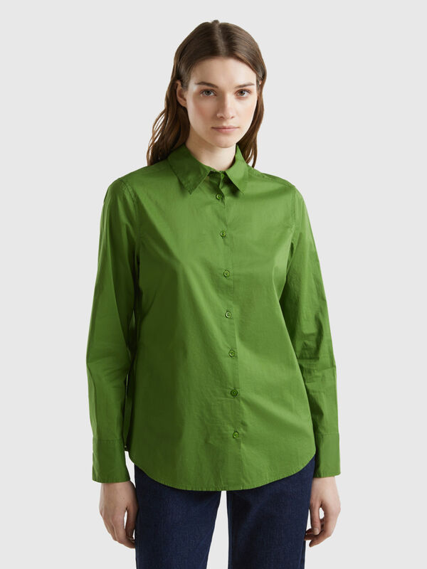 Regular fit shirt in light cotton Women