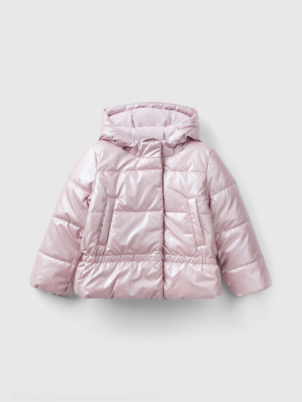 Padded jacket in glossy nylon Junior Girl