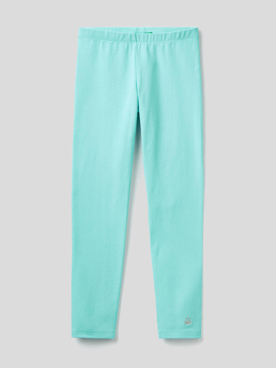 Leggings with lurex logo image number 1