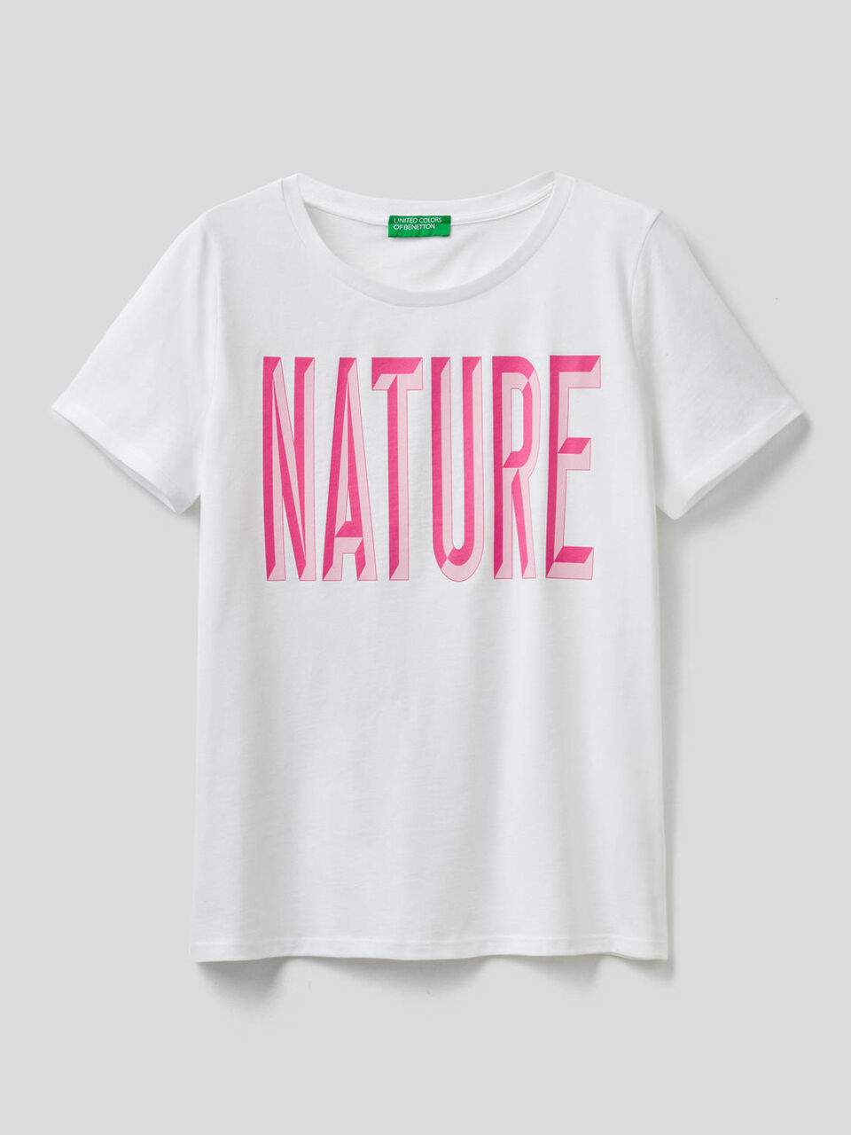 T-shirt with print in 100% organic cotton image number 1