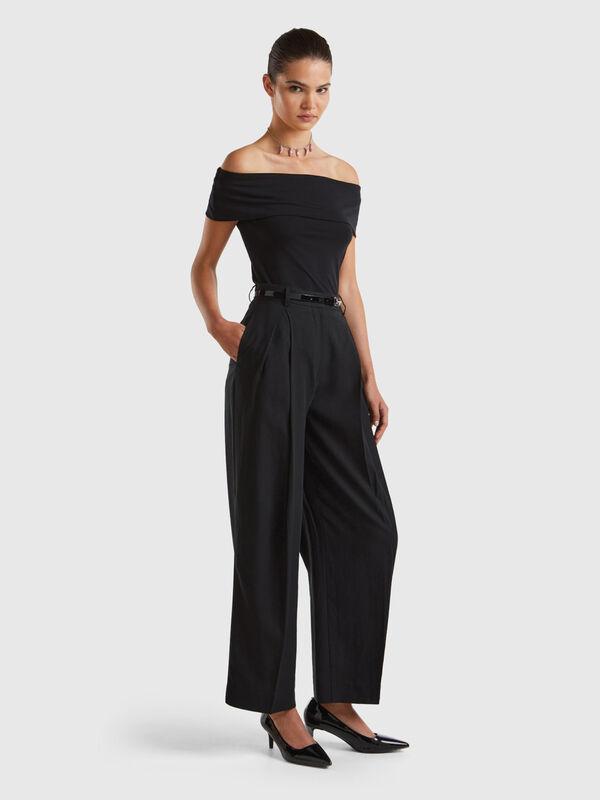 Trousers in sustainable viscose Women