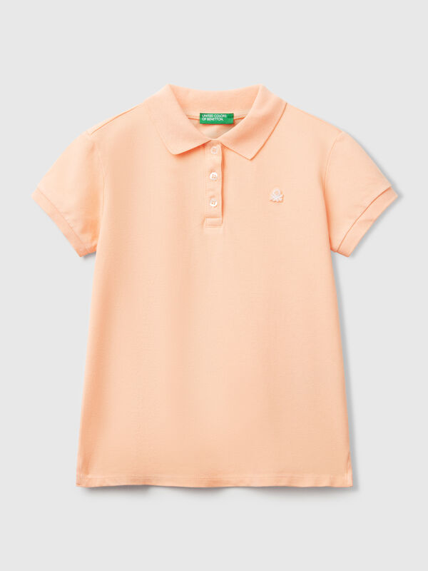 Short sleeve polo in cotton Junior Girl