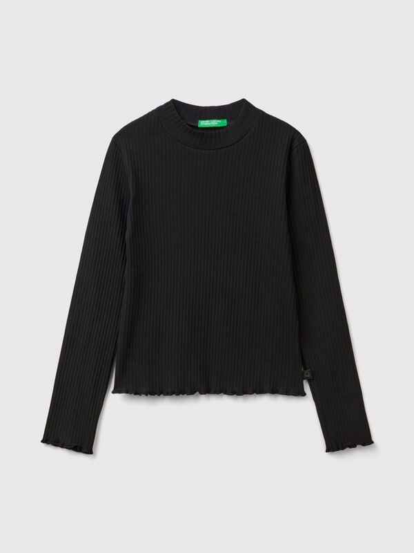 Slim fit stretch cotton t-shirt Junior Girl