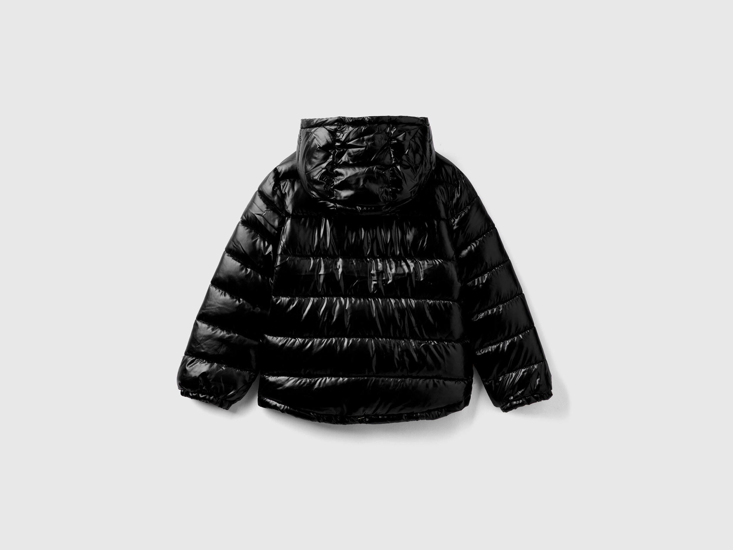 Black cheap shiny jacket