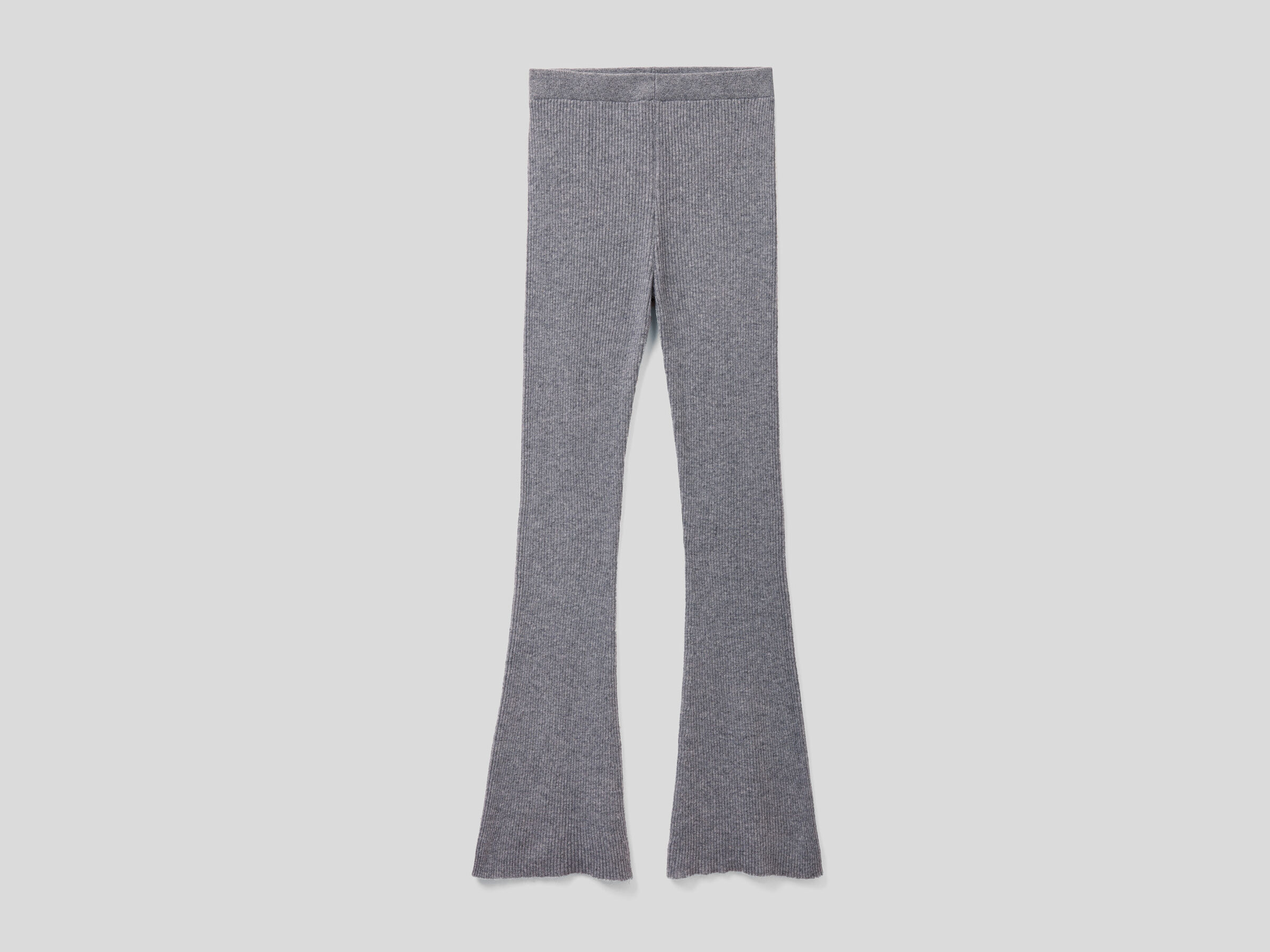 Flared trousers in wool blend image number 4