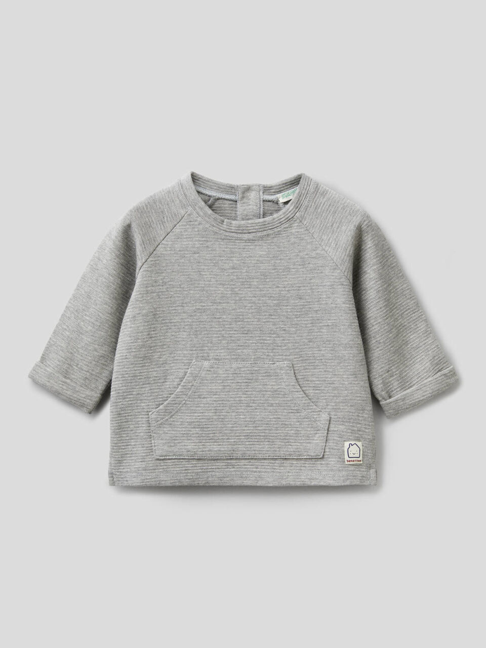 Sweatshirt in stretch organic cotton image number 1