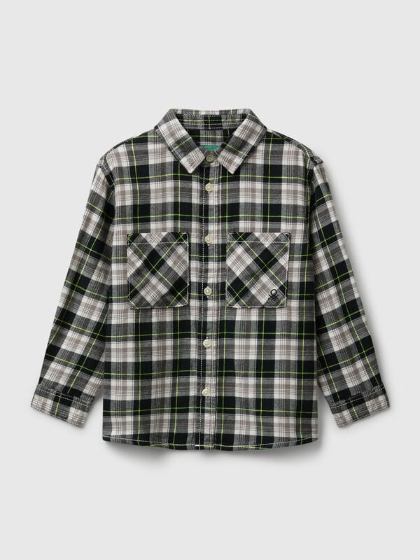 100% cotton check shirt Junior Boy