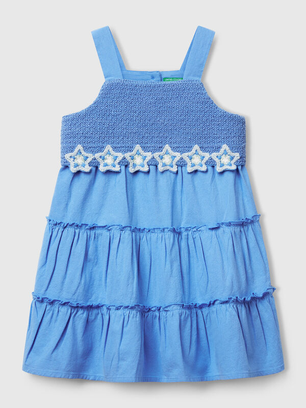 Dress with macramé flowers  Junior Girl