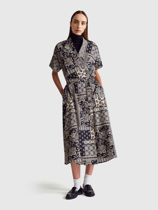 Dress with bandana print Women