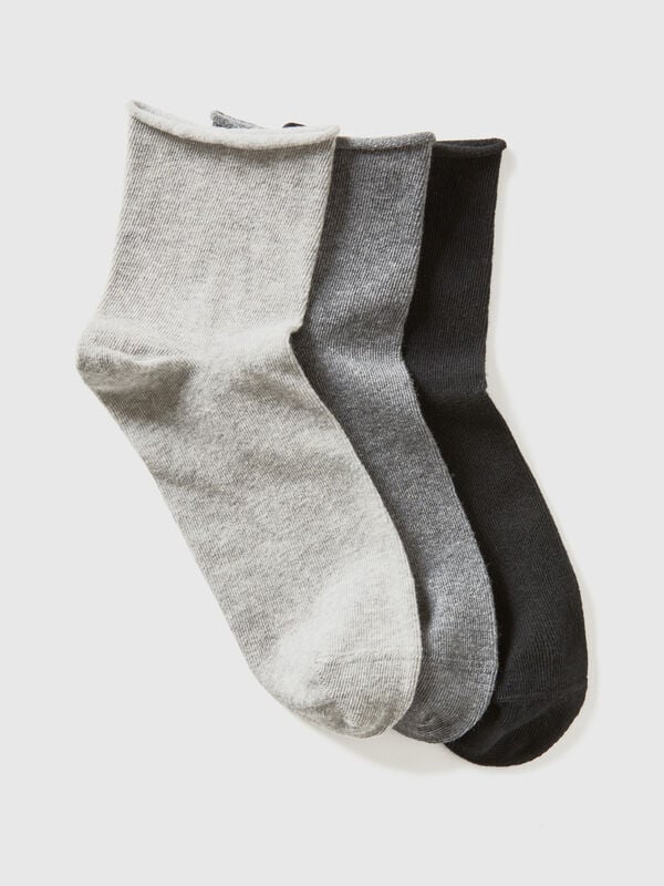 Three pairs of short socks Women