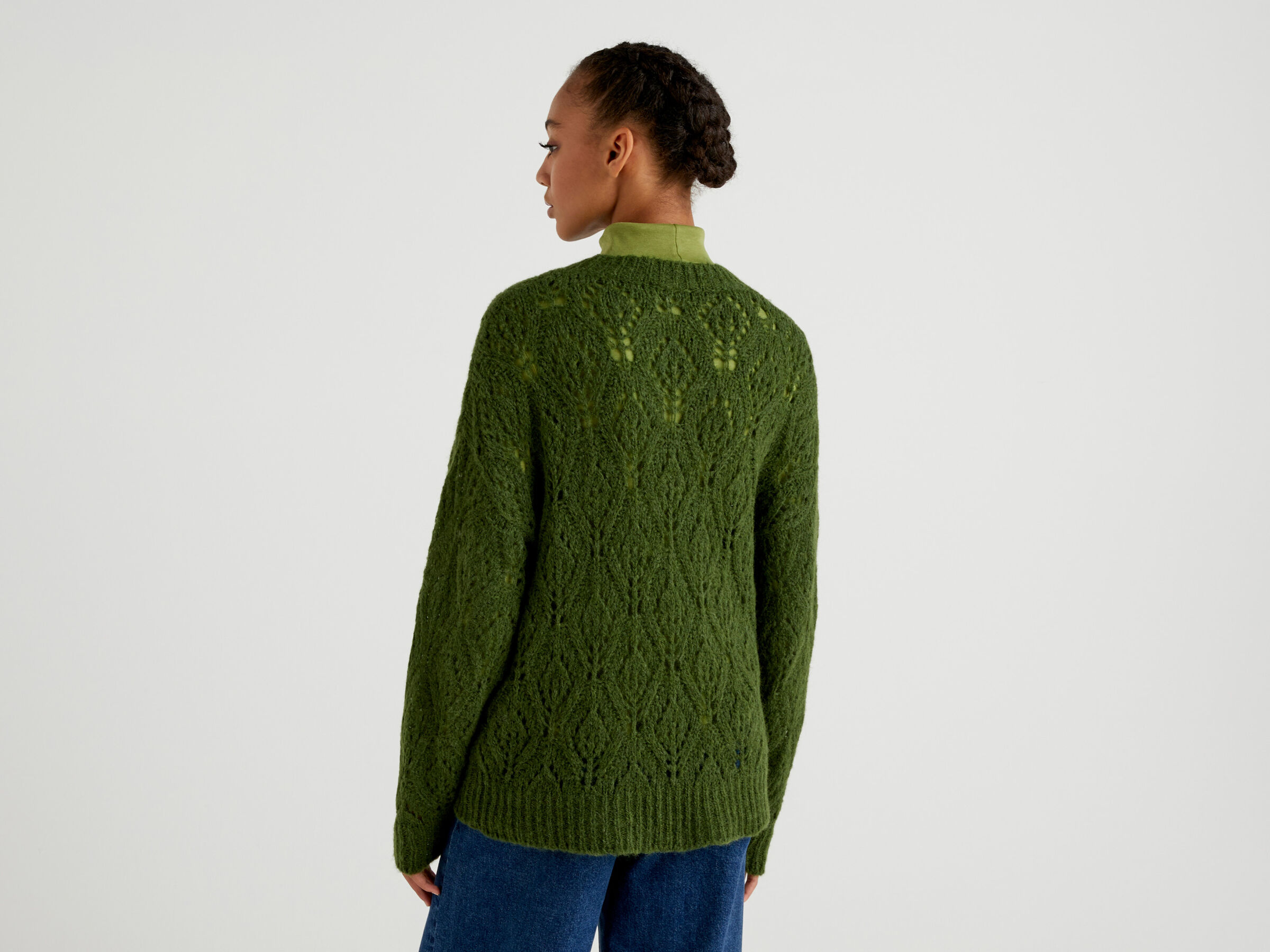 Lace look sweater image number 2