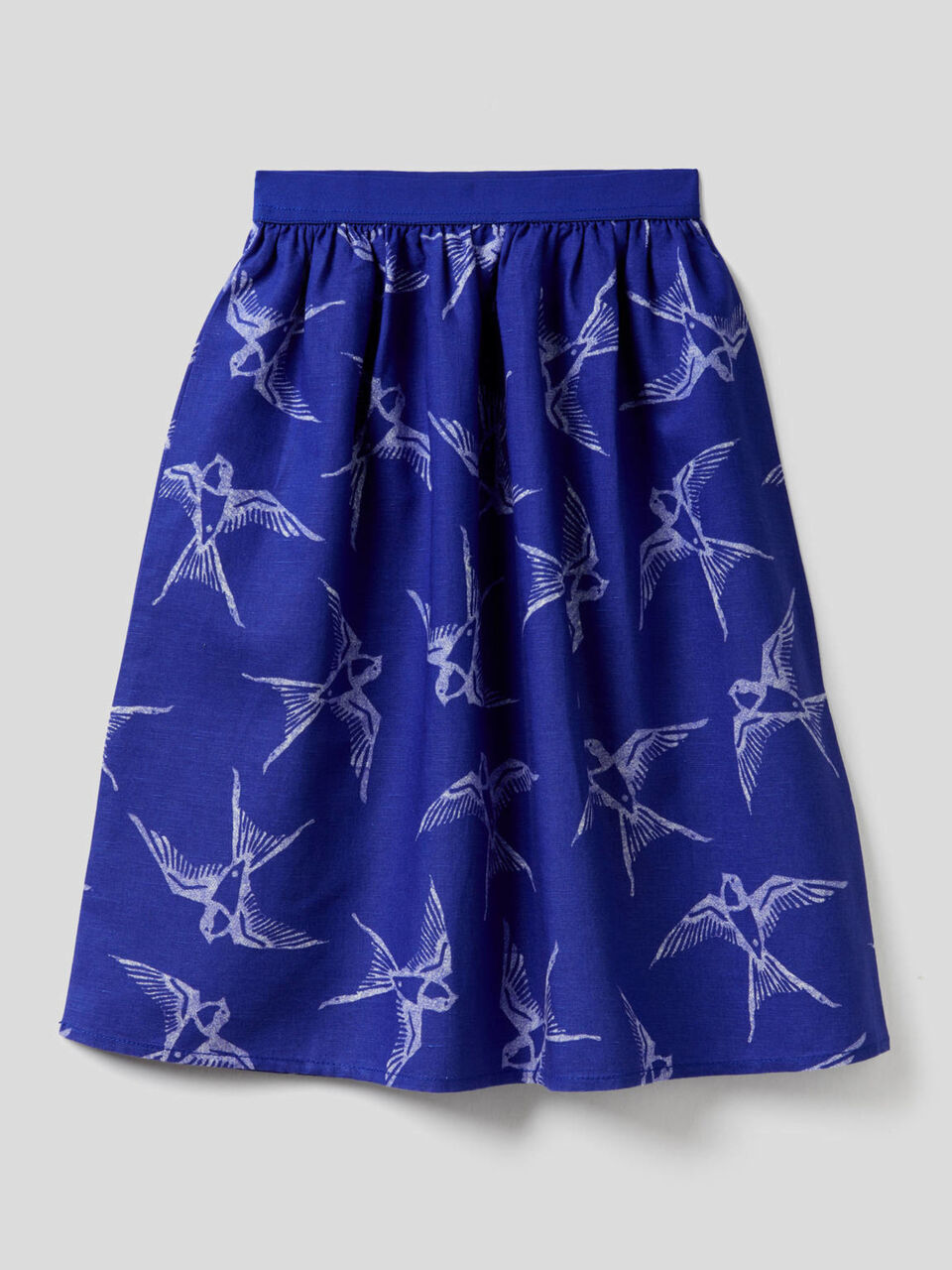 Long printed skirt image number 1