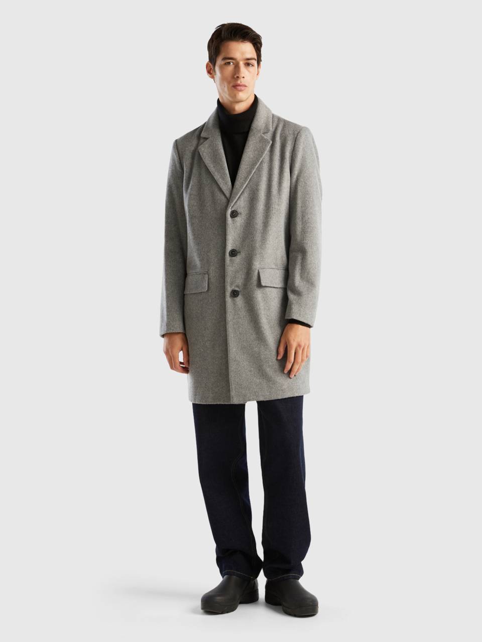Benetton best sale wool coat
