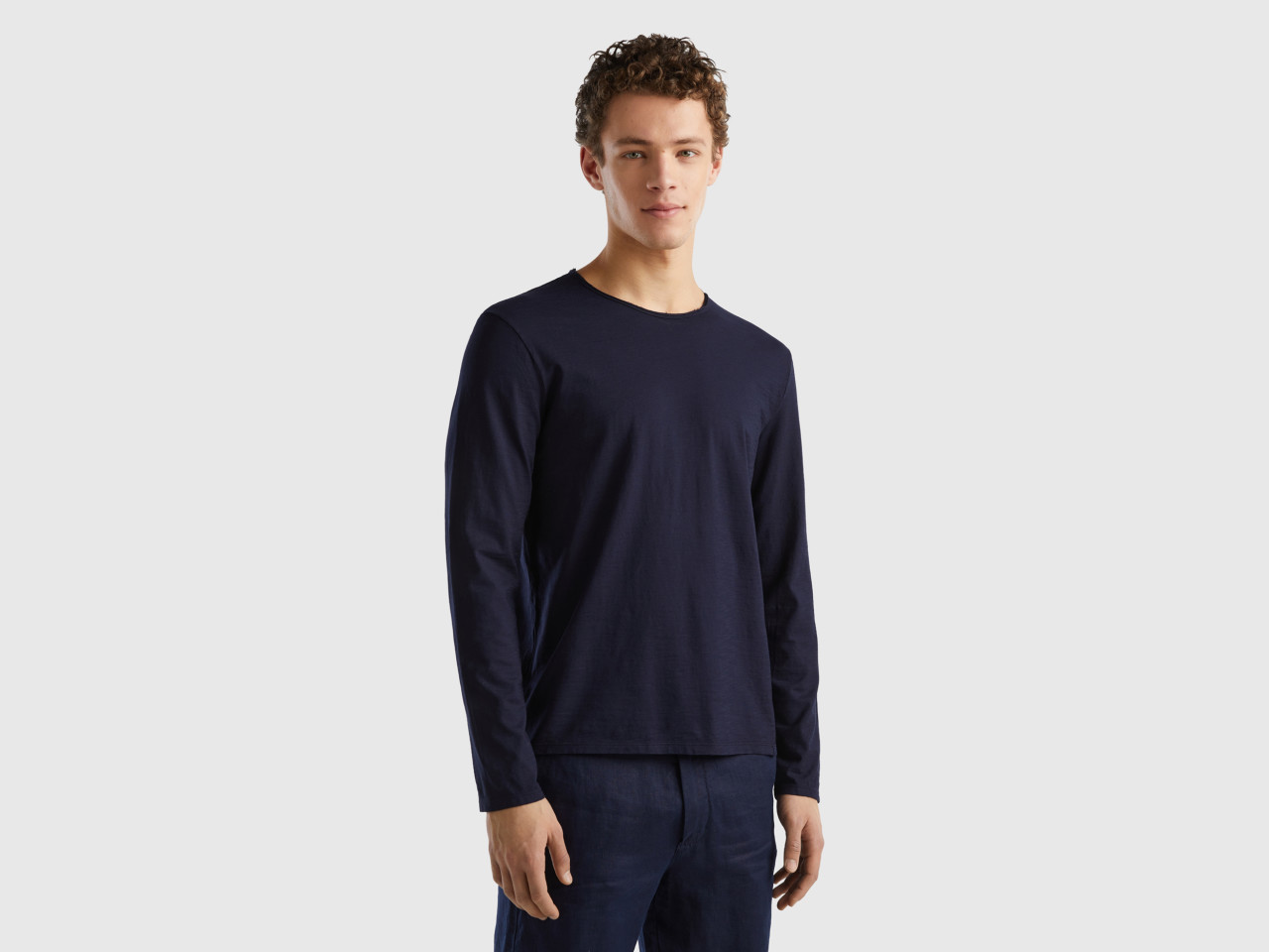 Long sleeve cotton top t shirts mens