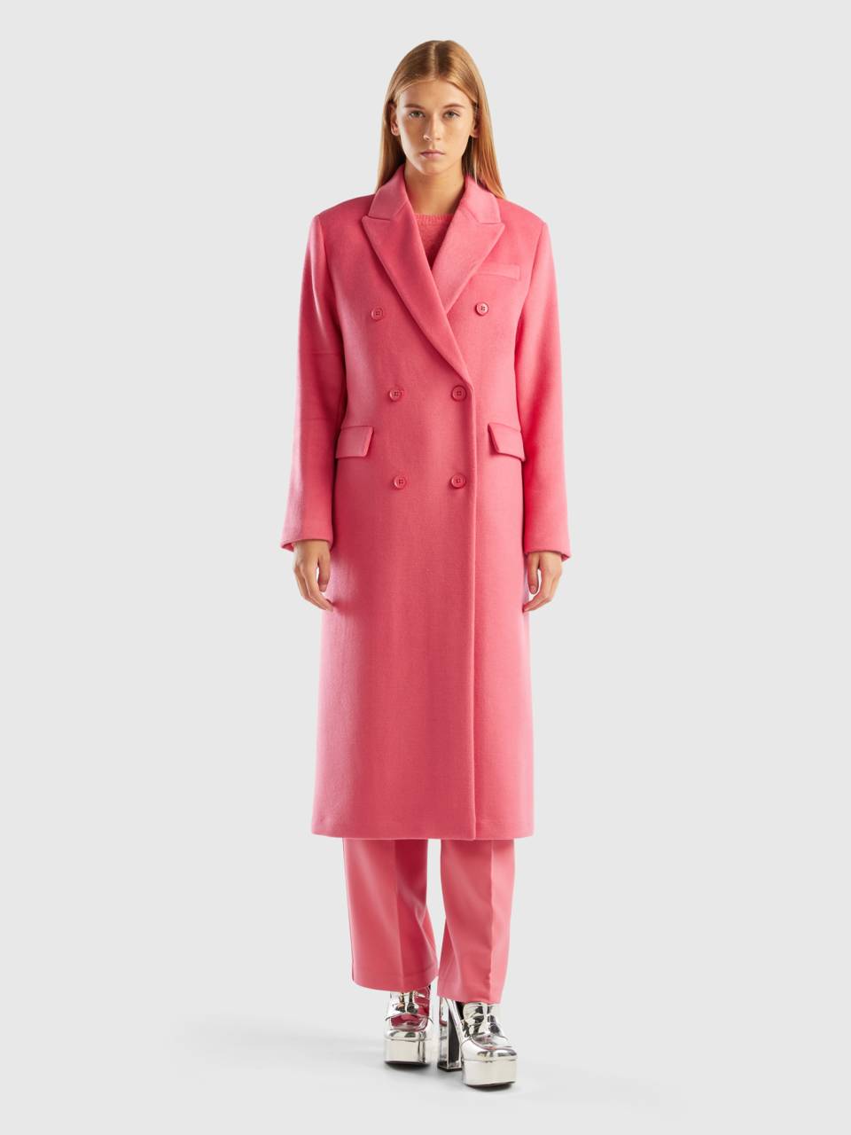 Benetton best sale wool coat