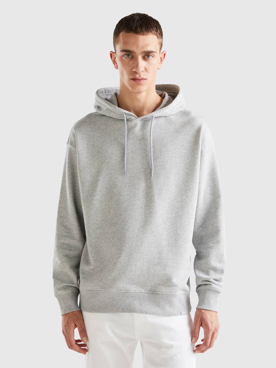 100 cotton hot sale hooded zippered sweatshirt