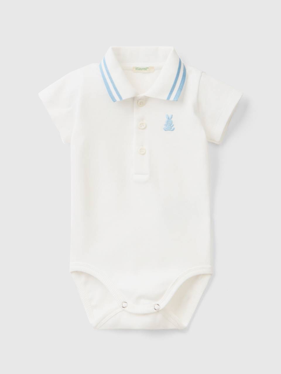 White polo bodysuit top
