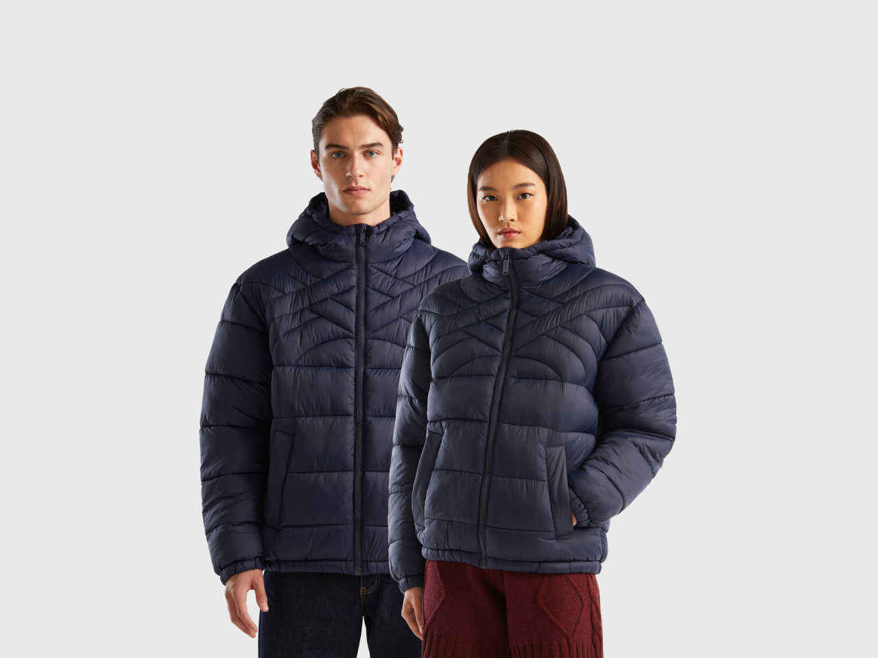 Benetton down coat sale